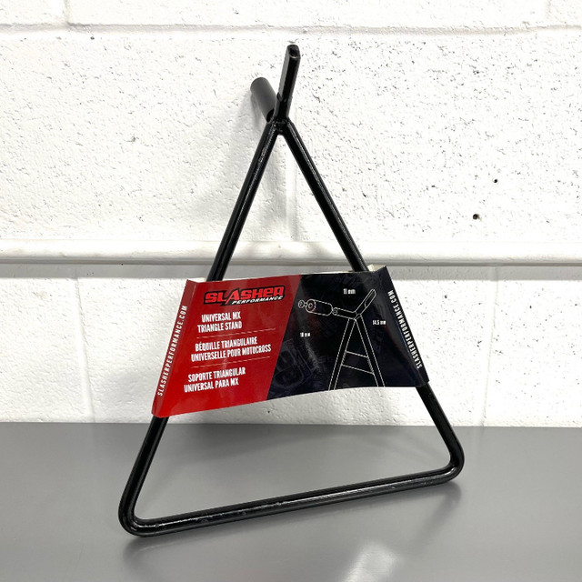 █ NEW █ Slasher Deluxe Multi-Fit Dirt Bike Triangle Stand █ in Motorcycle Parts & Accessories in Oakville / Halton Region