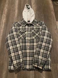Plaid/quilted jacket