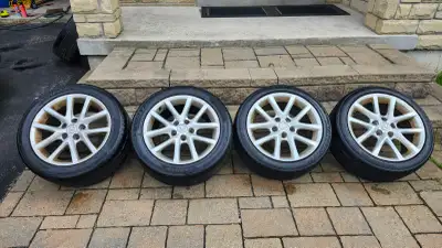 Got 3 sets of tires: 1st: Tires and Rims, staggered, Sailun Atrezzo, all-season: 225/45/17 front and...