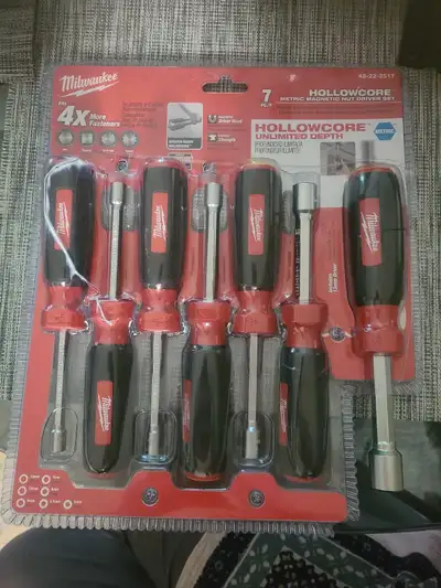 Milwaukee Tool Metric Magnetic HollowCore Nut Driver Set , View more