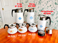 ❤️ Corning Ware Percolators & Teapots ($25-$40) ❤️