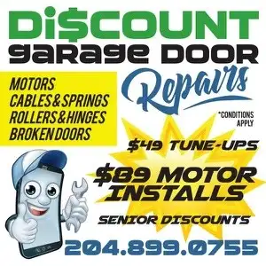 BROKEN GARAGE DOOR? AFFORDABLE REPAIRS! CALL 204-899-0755