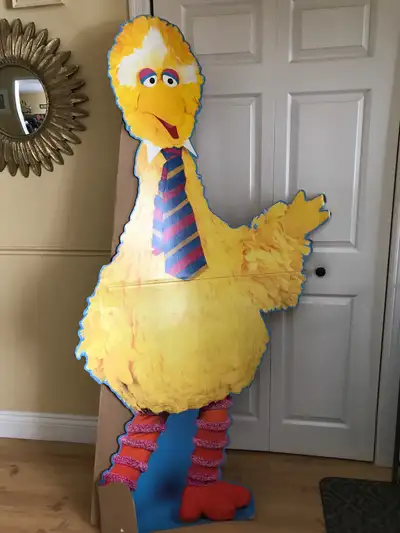 Vintage Sesame Street Big Bird Store Display Cutout , View more