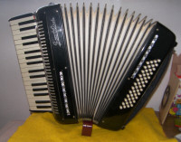 48 Bass Frontalini Accordion With Original Solid Case