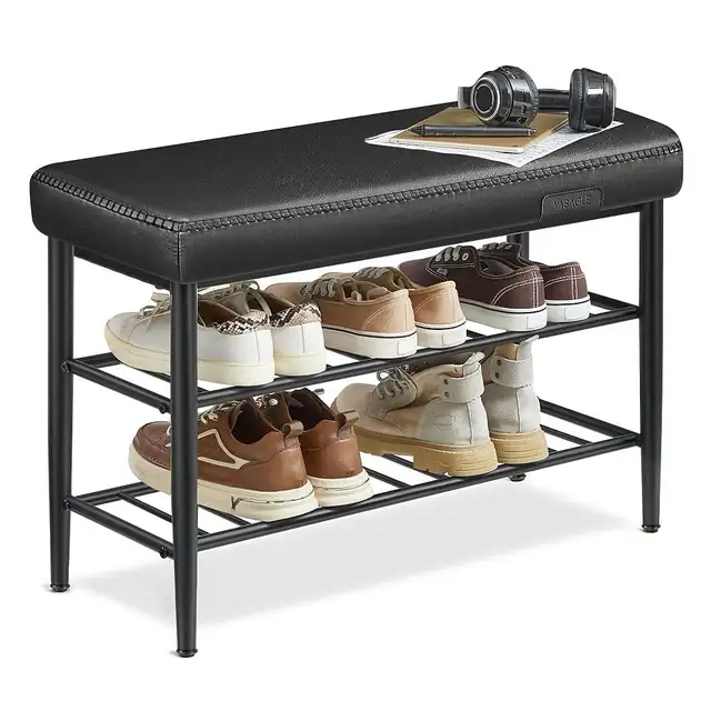 Shoe Bench, Storage Bench, Shoe Rack Bench Entryway, Synthetic L in Storage & Organization in Markham / York Region - Image 4