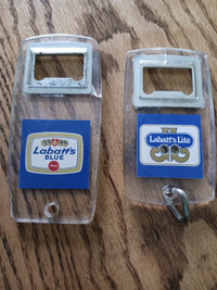 Vintage Labatt's Blue and Labatt's Lite Beer Bottle Openers