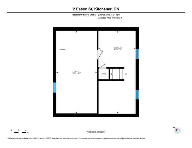 Renovated Detached Home Near Belmont Village | 2 Bed, 2 Bath | in Houses for Sale in Kitchener / Waterloo - Image 9