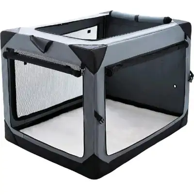 Pettycare Collapsible Dog Crate. 4-Door foldable, View more