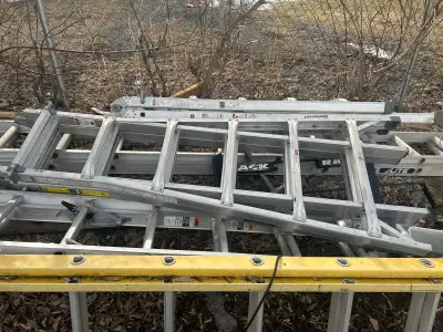 21’ folding extension ladder, View more