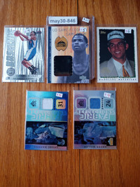 Basketball insert #'d rookie material lot Mobley Kidd McDyes