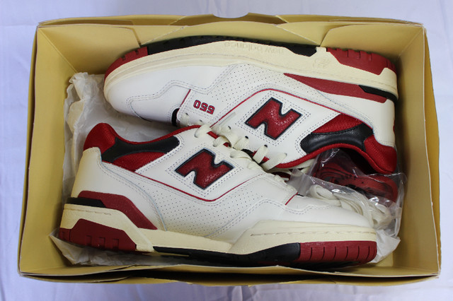 New balance  x ALD, 550's Red. 9/10 worn    once Size 9. in Men's Shoes in City of Toronto