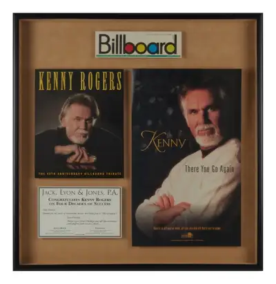 - KENNY ROGERS Framed 40th Anniversary BILLBOARD Tribute -, View more