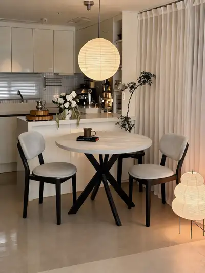 3-Piece Dining Set – Round Table & 2 Chairs, View more