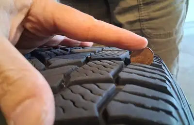 4 Tires Used very good, lots of thread. No patches or repairs.