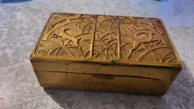 Boite a bijoux en laiton 1930, View more