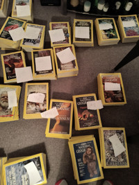 National Geographic magazines.  Many from 1937 to 2001.