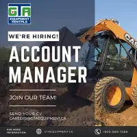 We're Hiring! Position: Account Manager