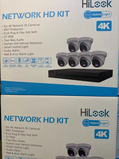 4 K 8 MP HILOOK SMART HYBRID LIGHT NETWORK HD KIT, View more