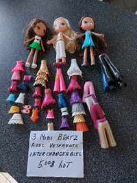 MINI BRATZ, POULICHES, PERSONNAGES PASSE PARTOUT