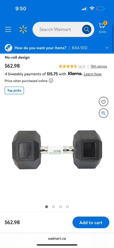 This is a GoZone 30lb coated dumbbell, perfect for your home gym! This dumbbell is in used condition...