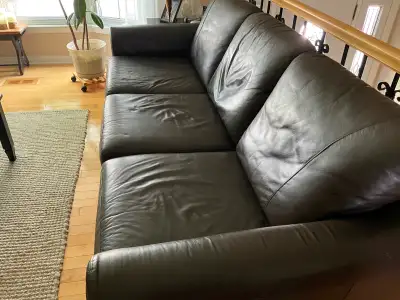 Leather sofa, View more
