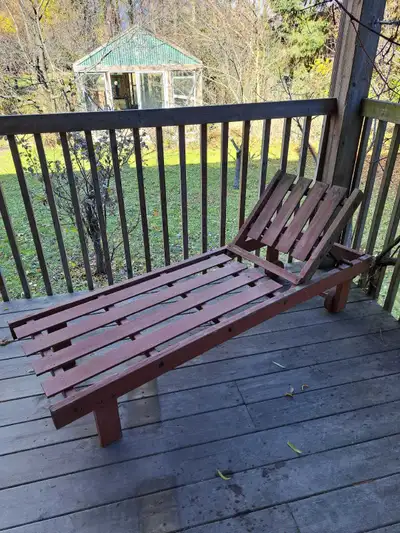 Wooden Chaise Lounger – Stylish & Comfortable Outdoor Seating, View more