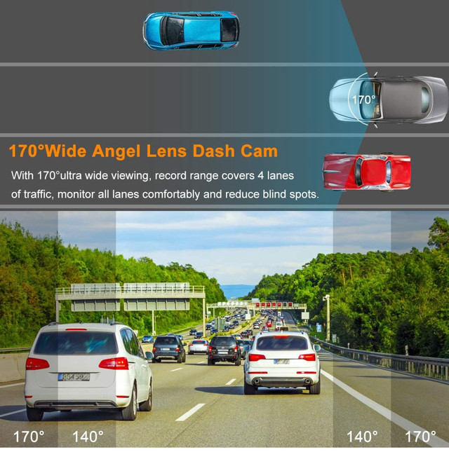 Dashcams Car Camera with 32GB SD Card, in Cameras & Camcorders in Kitchener / Waterloo - Image 2