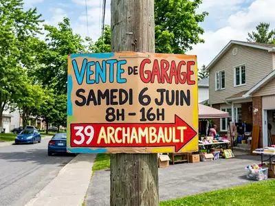 39, Archambault, Gatineau Samedi, 6 juin Articles propres, à l’état neuf, maison non-fumeur, qui aim...