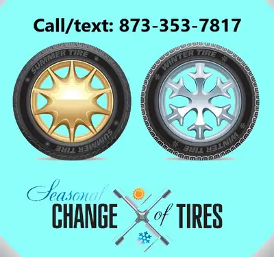 Text/call us at 873-353 -7817. Hello there, we provide seasonal mobile tire changing service for Ott...