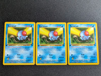 3 Tentacool 1st Edition 56/62 Fossil Common Pokemon TCG Cards