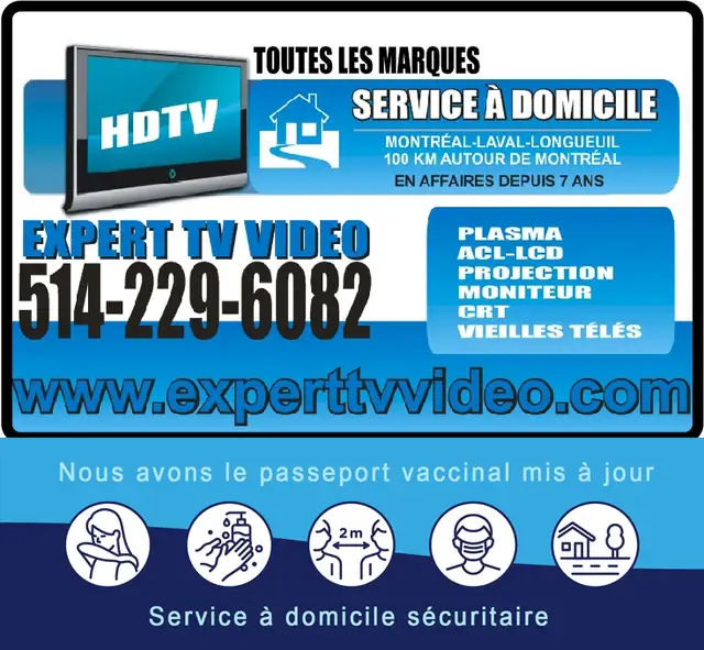 Service à domicile pour les téléviseurs HD toutes marques in Appliance Repair & Installation in Longueuil / South Shore - Image 9