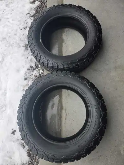 2 very good condition BFGOODRICH K02 LT275/60/R20 Approx. 3 years old... Was $450. Now only $350. As...