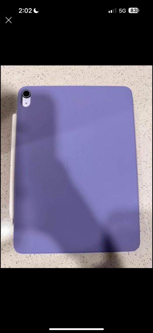 iPad Air 5th Generation - Purple 64GB + Apple Pencil 2 in iPads & Tablets in Calgary - Image 4