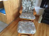 Duck Unlimted rocking chair and ottoman 