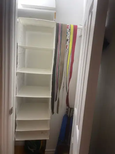 White 6-Shelf Hanging Closet Organizer, View more