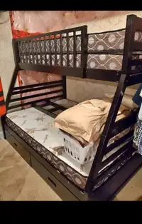 Brown wooden bunk bed available for sale bunk bed cash on delive