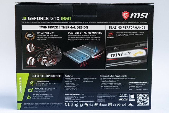 Nvidia GTX 1650- MSI Ventus OC Edition in Desktop Computers in Kitchener / Waterloo - Image 3