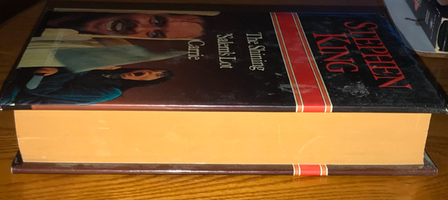Stephen King HC Book 3 in 1 Omnibus Carrie The Shining 1986 in Fiction in St. Catharines - Image 2