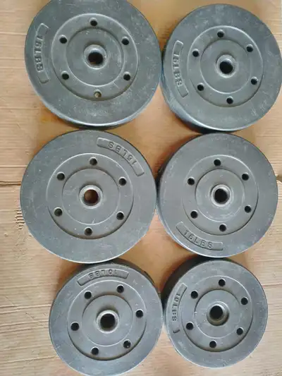 60 lbs Standard 1 inch Weight Plates, View more