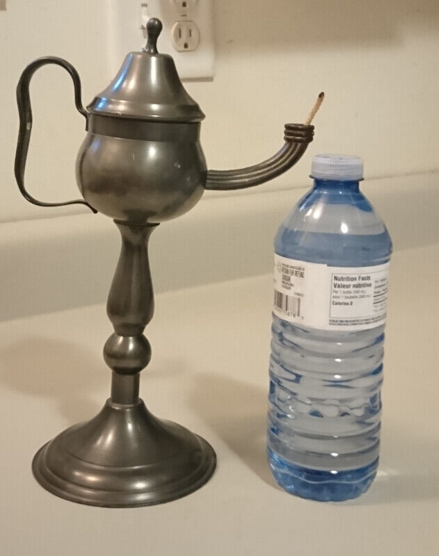 Vintage Rare Tin Etain Zinn Pewter Genie Oil Lamp Arts & Collectibles Oshawa / Durham Region