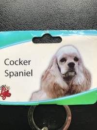 New, “Cocker Spaniel” 3D Metal Dog Keychain