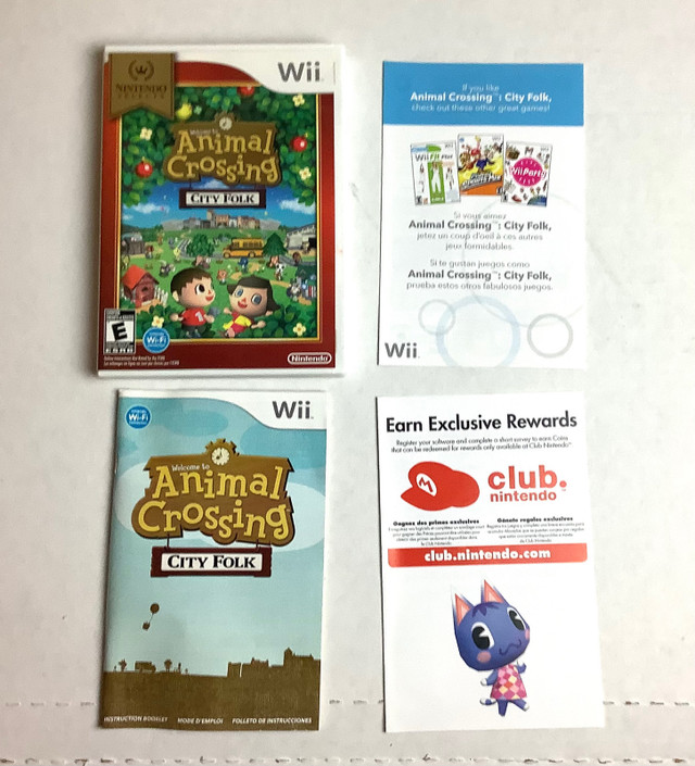 Animal Crossing City Folk Wii (no game) in Nintendo Wii in Barrie