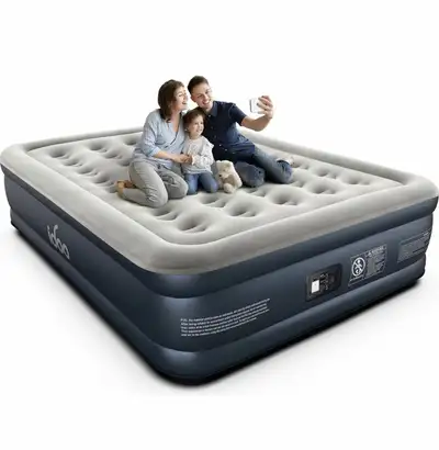 iDOO Luxury Air Mattress Queen with Built in Pump, 18" Inflatab, View more