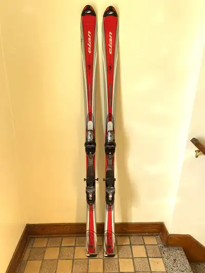 Elan Downhill Skis 168 cm with Rosssignol Bindings Ski Alpin, View more