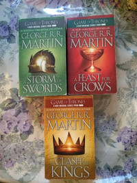Three Game of Thrones Books in Great Condition