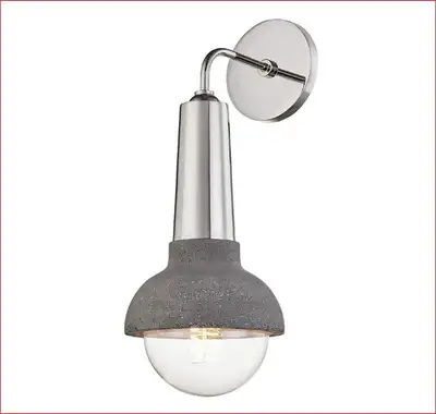 Wall Sconce, Modern Style Polished Nickel Finish, View more