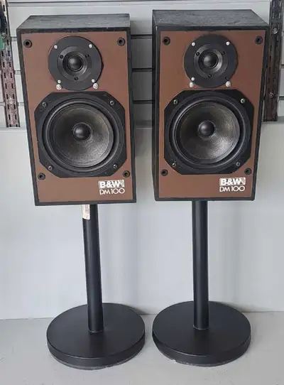 B & W DM100 Speakers With Stands (27930334), View more