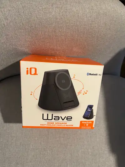 IQ wave wireless charger and Bluetooth speaker, View more