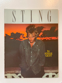 Sting soft cover book by Steve Gett