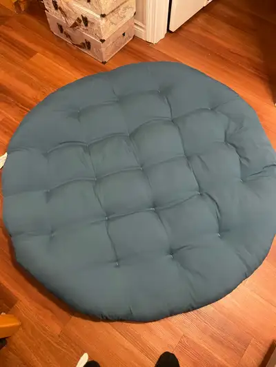 Cushion only for Papasan/ nest/ egg chair. Dark teal/aqua colour. Very good condition. , good qualit...
